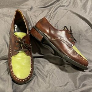 Fluevog RARE Men’s two-tone leather Oxford dress shoes